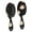 Black Christmas Santa, variant on Black Christmas Snowman Pattern Hair Brush,Girls Detangling Hair Brush,Glide Through Tangles with Ease for Wet & Dry Hair,8.8"X2.8"