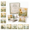 thumbnail image 3 of Psalms of Comfort & Strength Sea Glass Art Kit, Christian DIY Craft Kit for Adults, Inspirational Bible Verse Wall Decor Craft, Sea Glass Mosaic Art Kit for Faith Home Display (sunflower), 3 of 6