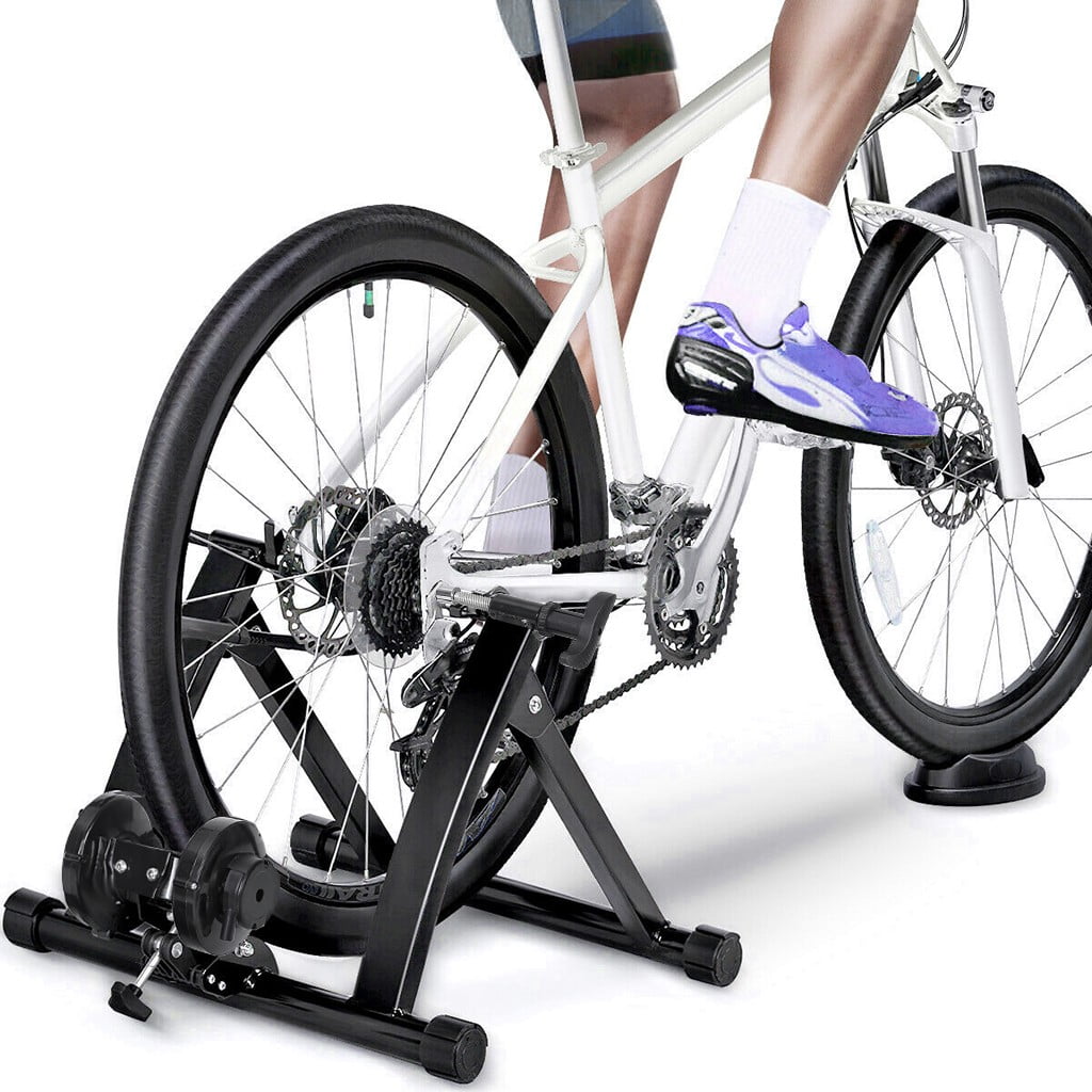 Stationary Magnetic Bike Bicycle Trainer Cycle Stand Indoor Exercise Training 