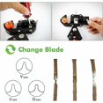 thumbnail image 4 of Pince Greffer Professionnelle dArbres Fruitiers, Scateur Ciseaux de Jardinage pour Greffage de Plantes avec 1 Rouleau de Ruban et 3 Lames de Coupe de, 4 of 5