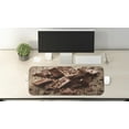 thumbnail image 2 of Chocolate Computer Mouse Pad, Bitter and Milky Chocolate Bars and Shavings Gourmet Tasty Snacks Image, Rectangle Non-Slip Rubber Mousepad Large, 31" x 12", Dark Brown and Cocoa, by Ambesonne, 2 of 2
