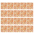 thumbnail image 2 of 12pcs Home Decorative Tile Stickers Mosaic Tiles Stickers Bathroom And Kitchen Tile Decals Self Adhesive Sticker Home Decor naranja perfecl Etiqueta de la pared autoadhesiva, 2 of 7