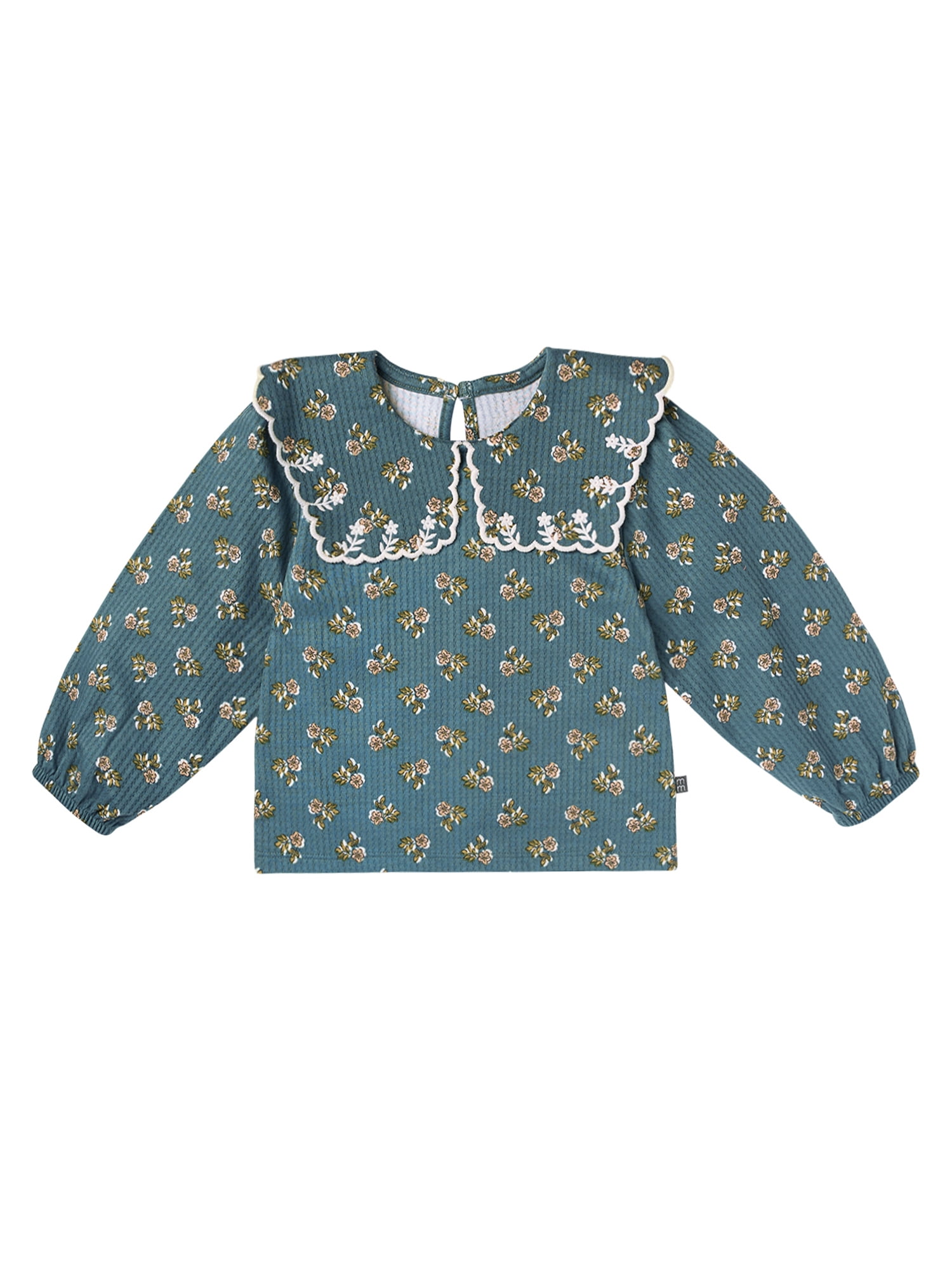 Modern Moments by Gerber Baby and Toddler Girl Collar Top and Pant Set, 2-Piece, Sizes 0/3 Months - 5T