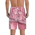 thumbnail image 5 of Cauagu Glittering Pink Bathtub Print Pajama Bottoms for Men Sleep Pajama Shorts Elastic Waistband Sleep Pajama Short Men's PJ Shorts -X-Large, 5 of 6