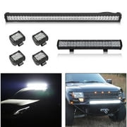 Durable Car Flood Lamp 42 Inch LED Work Light Bar 4 PCS Offroad Headlight Die-Casting Aluminum Housing Driving Lamp