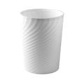 thumbnail image 2 of Plastic Small Trash Can Wastebasket, Garbage Container Basket for Bathrooms, Laundry Room, Kitchens, Offices, Kids Rooms, Dorms (White, 2.6 gallon), 2 of 7
