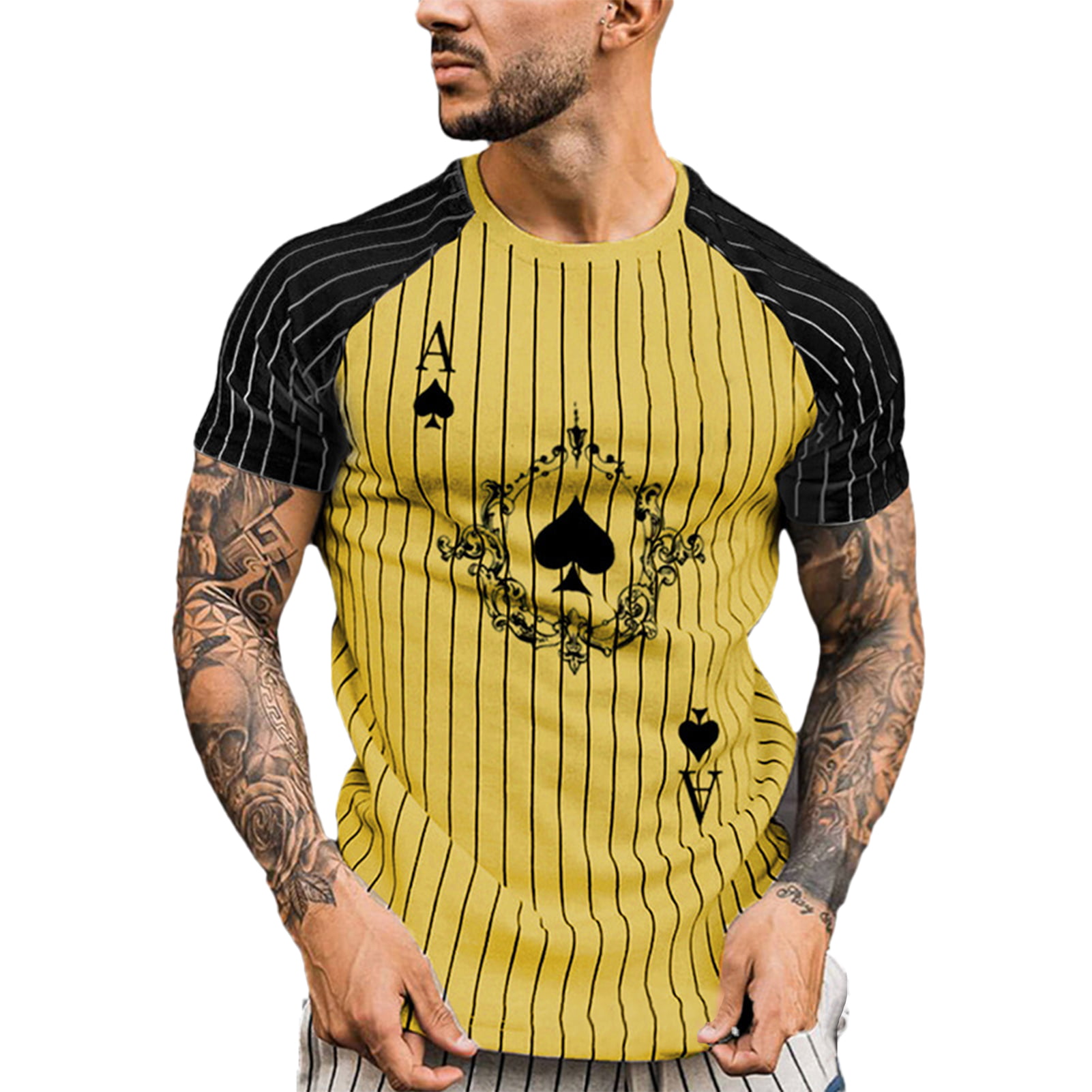 Poker Ace Of Spades MenS Printed Underwear Outdoor Lightweight Knickers Suitable For Fitness Sports