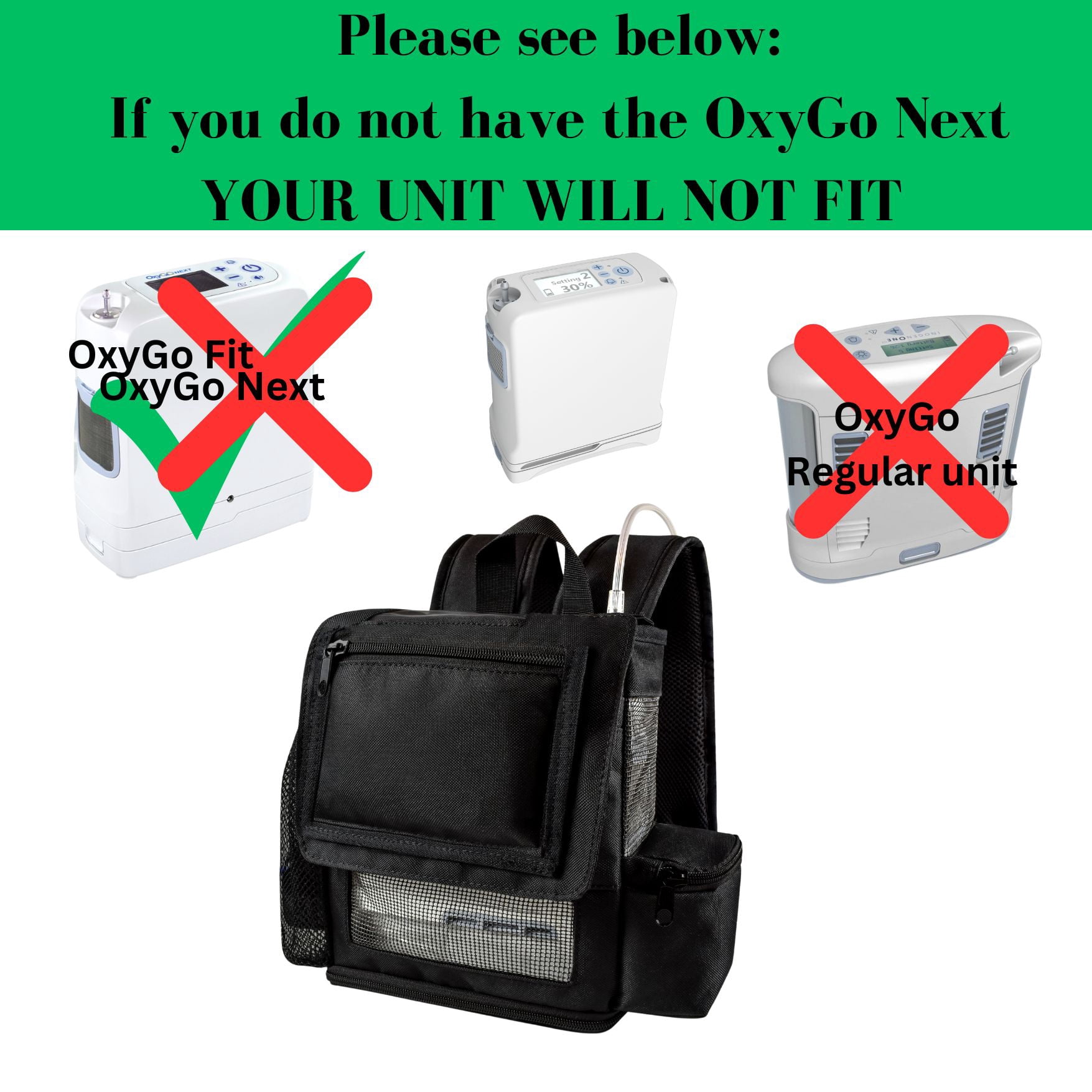O2TOTES Inogen One G5 & Inogen Rove 6 Ultra Lightweight backpack