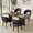 Black, variant on MOONNISS Upholstered Dining Chairs Set of 2, Mid Century Modern Dining Chairs with Solid Wood Legs, Curved Back Kitchen Chairs, Farmhouse Side Chairs for Dining Room,Green
