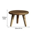 thumbnail image 3 of Garden Decorations Small Stool Storage Knickknacks Plant Stand Wooden Balcony Succulent  Flower Shelf, 3 of 12