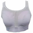 thumbnail image 2 of BIMEI Mastectomy Pocket Sports Bra for Women High Impact Molded Fix Cup Adjustable Spaghetti Strap Running Yoga,902,Purple,XL, 2 of 8