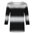 thumbnail image 7 of Gswybco 3/4 Sleeve Shirts for Women Casual Print Loose T-Shirt Dressy Blouse Sporty Business Work Pullover Tops V-Neck Tunic Tops, 7 of 7