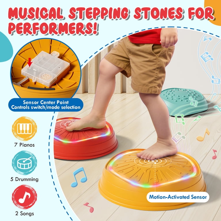 Musical LED Stepping Stones with Lights and Sounds photo 3