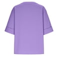 thumbnail image 6 of Tops for Women 3/4 Sleeve V Neck Women Casual Loose Shirt Blouse, 6 of 8