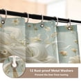 thumbnail image 3 of Ryvnso 4 Pcs Beautiful Horse Bathroom Shower Curtain Set with 12 Hooks Bath Mat Toilet Lid Cover, 3 of 8