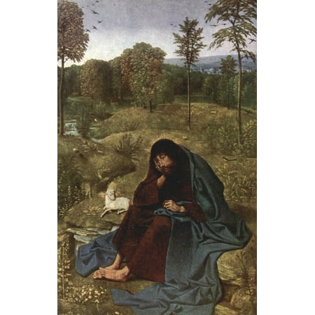 Old Masters 1900 St John the Baptist Canvas Art - Geertgen tot...