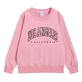 thumbnail image 5 of Caqnni Girls Long Sleeve Shirts Kids Fashion Crewneck tops Cute Y2K Outfits Fall Winter Clothes (Pink,18-24 Months), 5 of 5