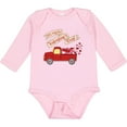 thumbnail image 3 of Inktastic It's My 1st Valentine's Day with Red Truck and Hearts Boys or Girls Long Sleeve Baby Bodysuit, 3 of 5