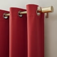 thumbnail image 3 of (2 pack) Mainstays Blackout Grommet Single Curtain Panel, 1 Panel, Red, 40"W x 84"L, 3 of 9