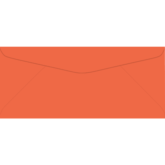 LUXPaper #9 Regular Envelopes, 3 7/8 x 8 7/8, Bright Orange, 50/Pack