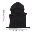 thumbnail image 2 of AURARMLET 1Ud Cuello Falso Negro En Con Estilo Hoodie Para Uso Decorativo Y Diario, 2 of 6