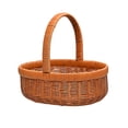 thumbnail image 1 of DOLITY Woven Storage Basket with Long Handle for Outdoor Activities Multifunctional Size M, 1 of 9