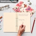 thumbnail image 5 of Butterflies on Peonies Spiral Notebooks 60 Sheets 120 Pages A5 Journal Notepad 8.3x5.7 Inch Thick Adjustable College Ruled Paper, 5 of 8