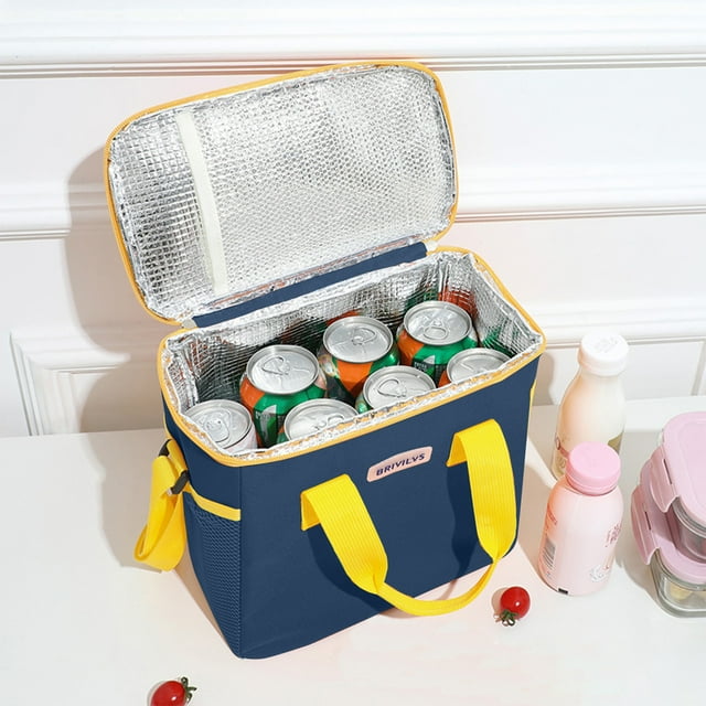 TOPRenddon Sac de Livraison Alimentaire Isolé, Sacs de Livraison de Pizza pour Aliments Chauds et Froids, Sac Réutilisable, Pliable, Sac Fourre-Tout, Refroidisseur, Transport de Nourriture Chaud et Froid pour Voiture, Vélo, Camping, Pique-Nique, Plage