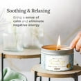 thumbnail image 4 of Magnificent 101 Affirmations Sage, Cedar, Palo Santo, Sprinkle of sage Leaves Smudge Candle for House Energy Cleansing, Banishes Negative Energy - Soy Wax Tin Candle (I Create My D, 4 of 6