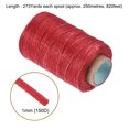 thumbnail image 2 of Hilo de Coser de Cuero Uxcell 273 Yardas 150D Cordón Encerado Rojo Verdadero, 2 of 5