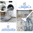 thumbnail image 5 of FairOnly Grey Blue 2'x5'Abstract Colorful Texture Runner Rug Non Slip Stain Resistant Foldable Rug for Kitchen Hallway, 5 of 7