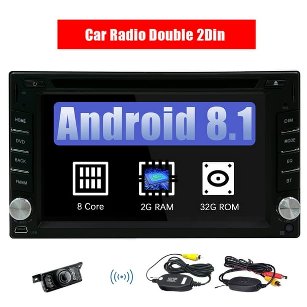 Android 8 1 Car Stereo Dvd Multimedia Player Eincar 6 2 Inch Octa Core 2gb Ram 32gb Rom Double Din In Dash Car Radio Video Player Bluetooth Wifi Gps Navigation System Walmart Com