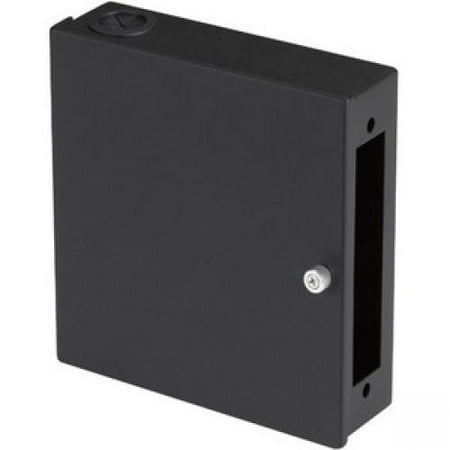 Wall Mount Fiber Patch Panel Black Box Mini Wallmount Fiber Enclosure, One Adapter Panel, Non-Locking - For Patch Panel, LAN Switch - Wall Mountable ()