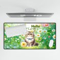 thumbnail image 4 of Exotic Shorthair Hello Spring Time Flower Floral Nature Desk Mat Full Keyboard Mouse Pad Cat Lover Kitten Owner Gifts Large Mousepad - 02031, 4 of 5