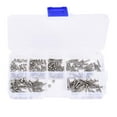 thumbnail image 2 of Kit Surtido De 230 Tuercas Y Tornillos M2 De Acero Inoxidable, Juego Combinado De Tornillos, Tuercas Y Arandelas Con Caja De Almacenamiento Para El Hogar, La Oficina, Maquinaria,, 2 of 7