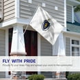 thumbnail image 3 of ANLEY Fly Breeze 3x5 Foot Massachusetts State Flag - Vivid Color and UV Fade Resistant - Canvas Header and Double Stitched - Massachusetts MA Flags Polyester with Brass Grommets 3 X 5 Ft", 3 of 7