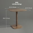 thumbnail image 3 of HOMCOM Dining Table for 4 People - Modern Kitchen Table, Dark Brown, 3 of 10