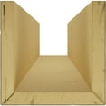 thumbnail image 6 of Ekena Millwork 10"W x 10"H x 20'L 3-Sided (U-beam) Riverwood Endurathane Faux Wood Ceiling Beam, Premium Cherry, 6 of 12