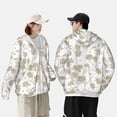thumbnail image 5 of Picia Vintage Stylized White Color Women's Men's UPF 50+ Sun Protection Hoodie Shirt Long Sleeve SPF Fishing Outdoor UV Hiking Lightweight Shirts-, 5 of 9