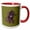 Red/White, variant on 3drose, Creepy Tentacled Evil Eye Cyclops Creature in Purple, 15oz Mug