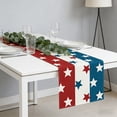 thumbnail image 6 of America Independence Day Patriotism Table Runner 4th of July Party Holiday Tablecloth Decoration 13x72 Inches Red White Blue Star, 6 of 6