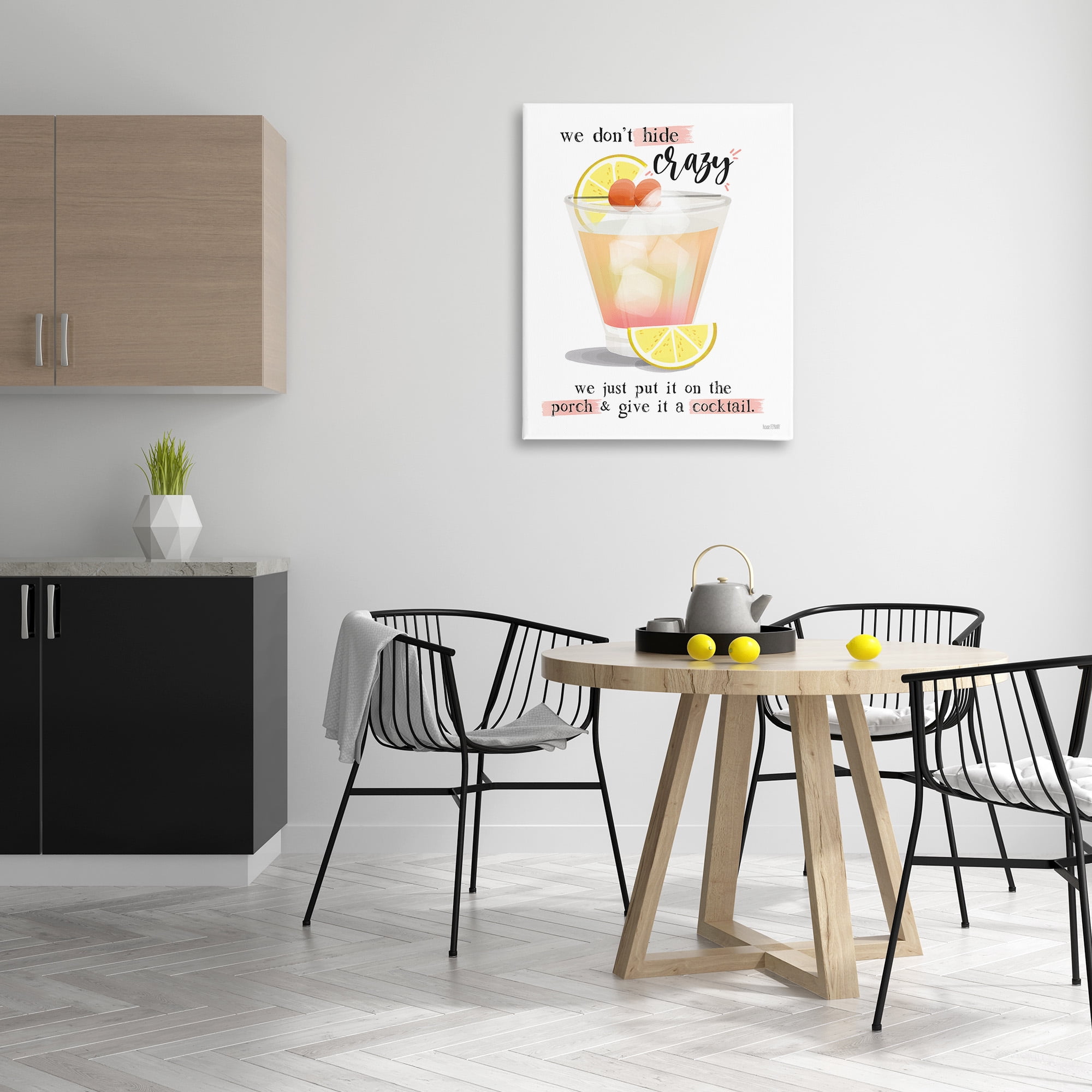 Stupell Industries We Don't Hide Crazy Food & Beverage Painting Gallery Wrapped Canvas Art Print Wall Art, 30 x 40
