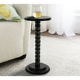 thumbnail image 6 of Creative Co-Op Stacked Pedestal Cocktail Side Table, Black, 6 of 6