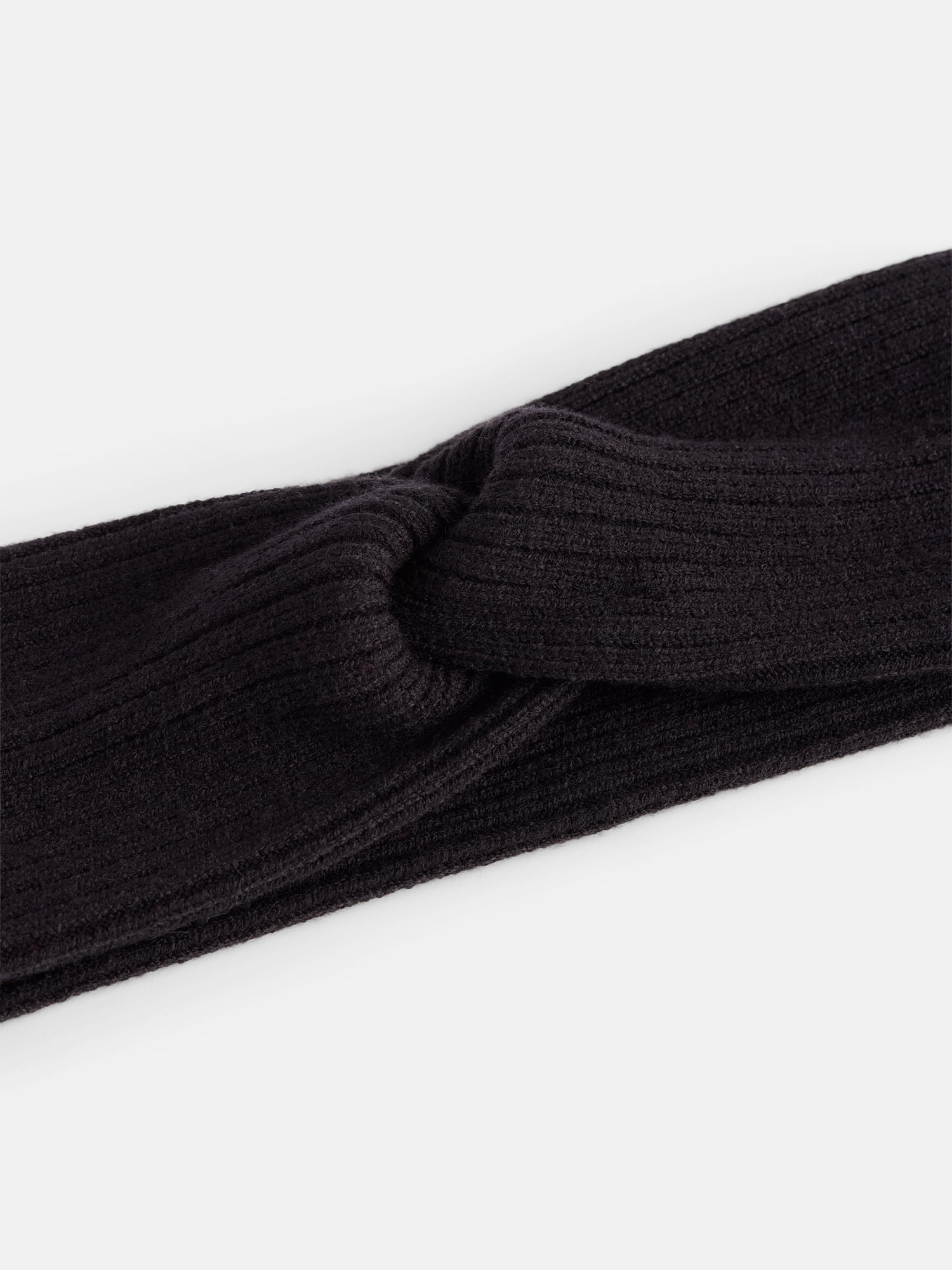 Scenario Women's Knit Twist Headwrap, Black Soot