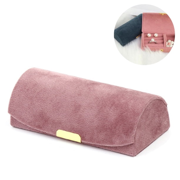 Caja de joyería arqueada de gama alta, bolsa de almacenamiento de joyería portátil de viaje, caja de almacenamiento de joyería de pendiente de pulsera Adepaton 2035328-2