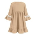 thumbnail image 2 of IDOPIP 2Pcs Muslim Abaya Dress for Baby Girls Arabic Dubai Modest Dress with Full Cover Hijab, 2 of 8