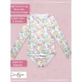 thumbnail image 2 of Jessica Simpson Girls' Long Sleeve Rashguard One-piece Swimsuit, Sizes 4-16, 2 of 6