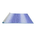 thumbnail image 2 of Ahgly Company Machine Washable Indoor Rectangle Abstract Blue Modern Area Rugs, 2' x 5', 2 of 4