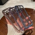 thumbnail image 3 of Funda De Lujo Para Teléfono Diamante Para iPhone 11 12 Pro MAX Para 13 14 14 Plus Protector De Cámara Suave TPU Transparente Carcasa, 3 of 4