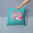 thumbnail image 2 of Carolines Treasures 8764PW1414 Welcome to the Trailer Fabric Decorative Pillow, 14Hx14W, multicolor, 2 of 4